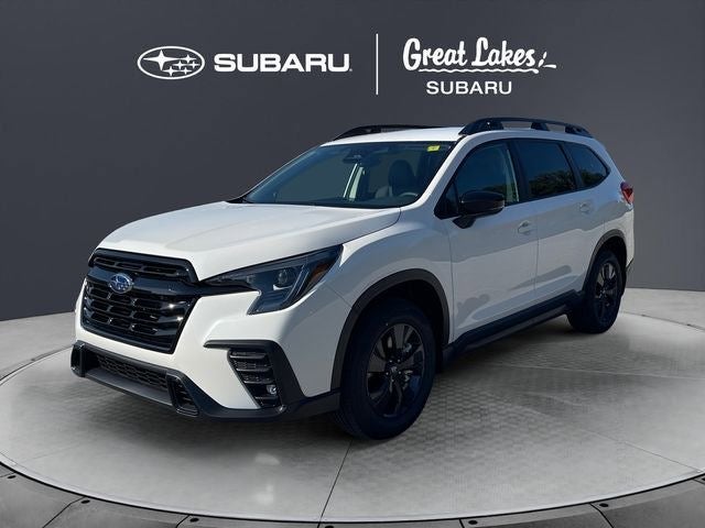 2026 Subaru ASCENT Premium 7-Passenger in Crystal White Pearl — front three-quarter view
