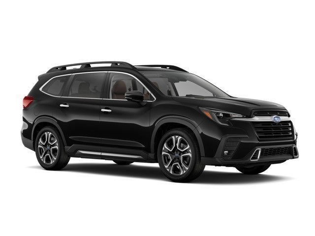 2026 Subaru ASCENT Touring 7-Passenger in Crystal Black Silica — front three-quarter view