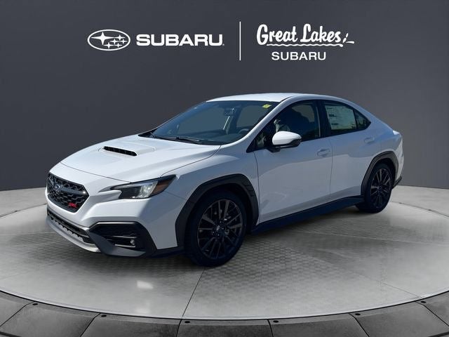 2026 Subaru WRX Premium in Ceramic White — front three-quarter view