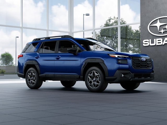 2026 Subaru OUTBACK Premium in Sapphire Blue Pearl — front three-quarter view