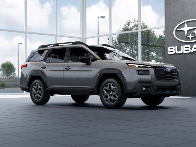 2026 Subaru OUTBACK Premium in River Rock Pearl — front three-quarter view