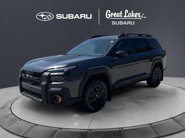 2026 Subaru OUTBACK Wilderness in Magnetite Gray Metallic — front three-quarter view