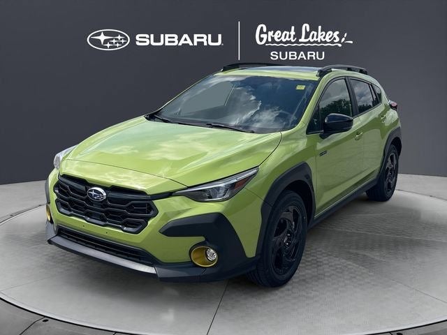 2026 Subaru CROSSTREK Sport Hybrid in Citron Yellow Pearl — front three-quarter view