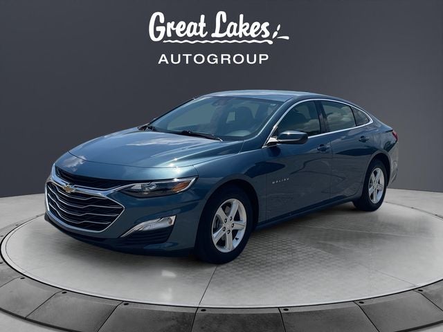 2024 Chevrolet Malibu LS 1LS in Lakeshore Blue Metallic — front three-quarter view