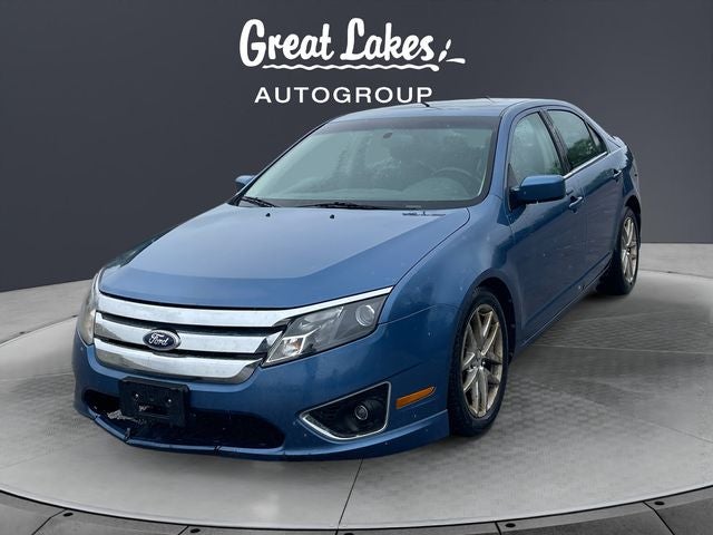 2010 Ford Fusion SEL in Sport Blue Metallic — front three-quarter view