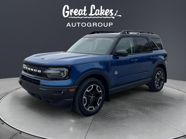 2023 Ford Bronco Sport Outer Banks in Blue Metallic — front three-quarter view