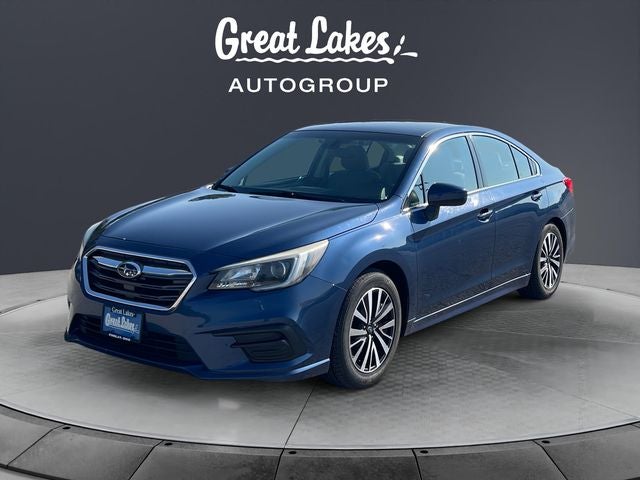 2019 Subaru Legacy 2.5i Premium in Abyss Blue Pearl — front three-quarter view