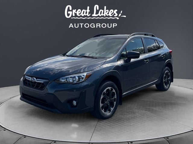 2022 Subaru Crosstrek Premium in Magnetite Gray Metallic — front three-quarter view