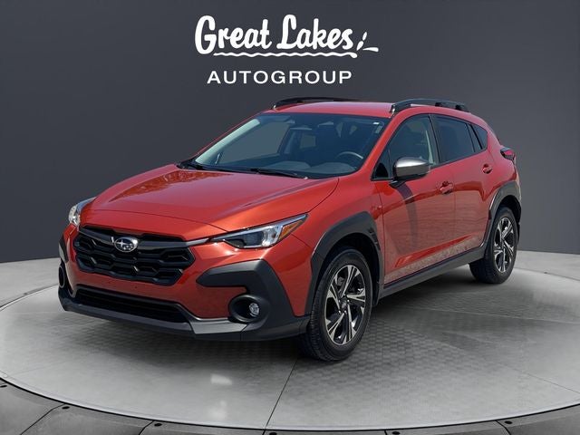 2024 Subaru Crosstrek Premium in Sun Blaze Pearl — front three-quarter view