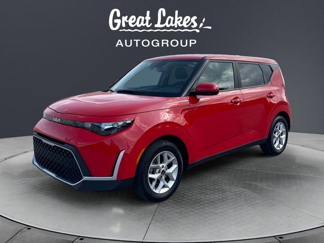 2024 Kia Soul S in Inferno Red — front three-quarter view