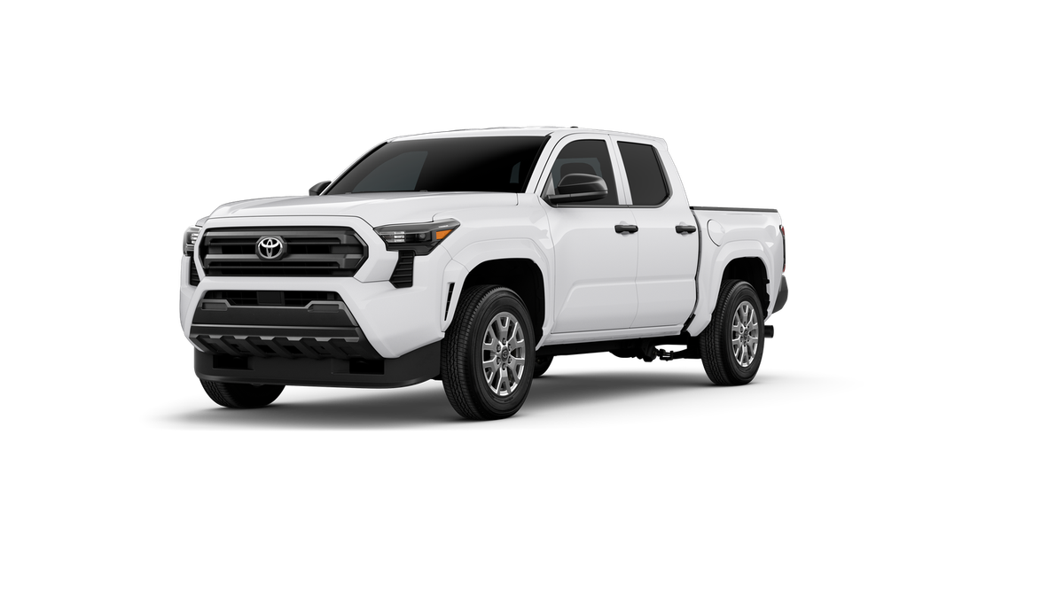 2026 Toyota Tacoma SR in Ice Cap — front three-quarter view