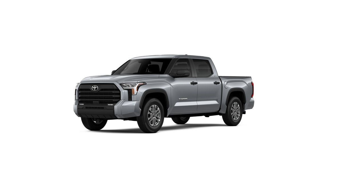 2026 Toyota Tundra SR5 in Celestial Silver Metallic — front three-quarter view