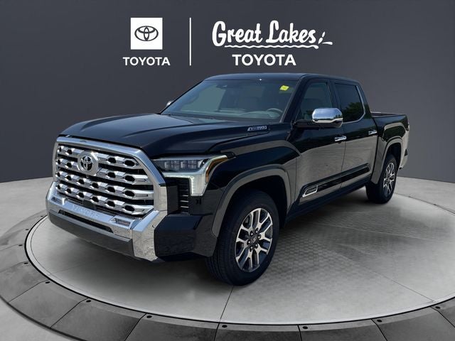 2026 Toyota Tundra i-FORCE MAX Tundra 1794 Edition in Midnight Black Metallic — front three-quarter view